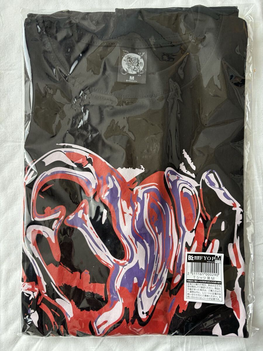 B'z LIVE-GYM 2025 FYOPTシャツ黒M新品未開封松本孝弘稲葉浩志B'zビーズTAKINABAナゴヤバンテリンドーム名古屋_画像3