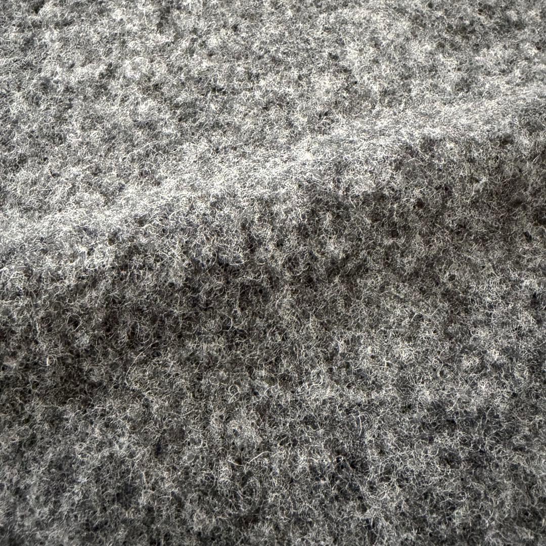 Drumohr ドルモア クルーネック ウール ブークレ ニット グレー 46 ミドルゲージ セーター プルオーバー メンズ イタリア製 長袖 厚手_画像8