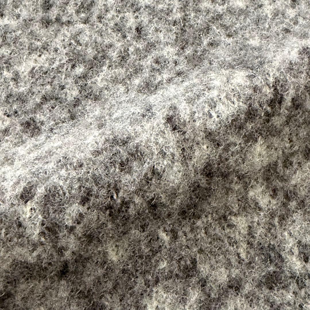 Drumohr ドルモア クルーネック ウール ブークレ ニット 46 ブラウン ミドルゲージ セーター プルオーバー メンズ イタリア製 長袖 厚手_画像7