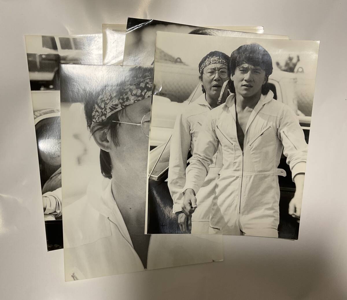 ジャッキー・チェン　マイケル・ホイ「キャノンボール」宣伝資料用六切り写真（6点）_画像1