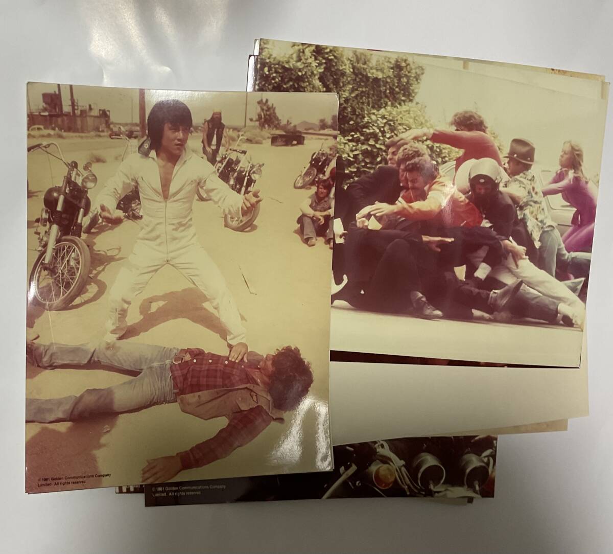 バート・レイノルズ ジャッキー・チェン「キャノンボール」宣伝資料用六切りカラー写真(11点)_画像1