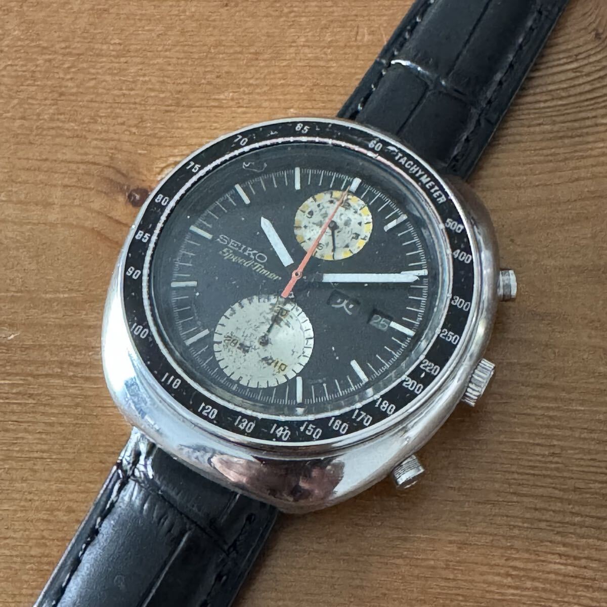 【稼動品/1976年8月】SEIKO セイコー Speed Timer スピードタイマー ビッグダブル UFO クロノグラフ 6138-0011 自動巻き 5 スポーツ SPORTS_画像1
