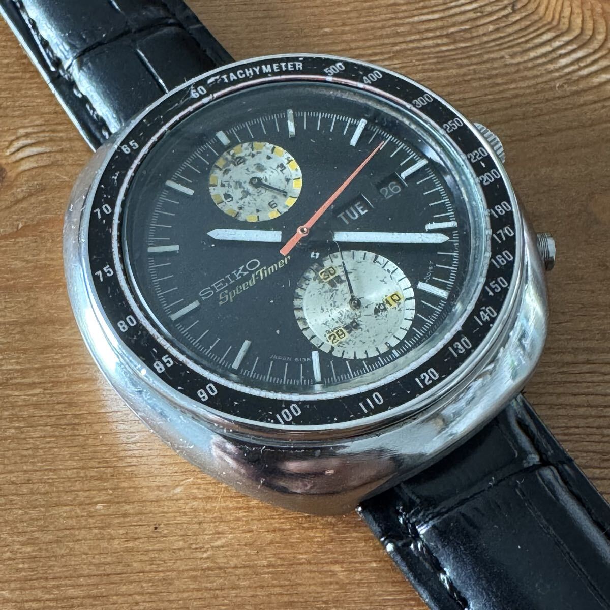 【稼動品/1976年8月】SEIKO セイコー Speed Timer スピードタイマー ビッグダブル UFO クロノグラフ 6138-0011 自動巻き 5 スポーツ SPORTS_画像2
