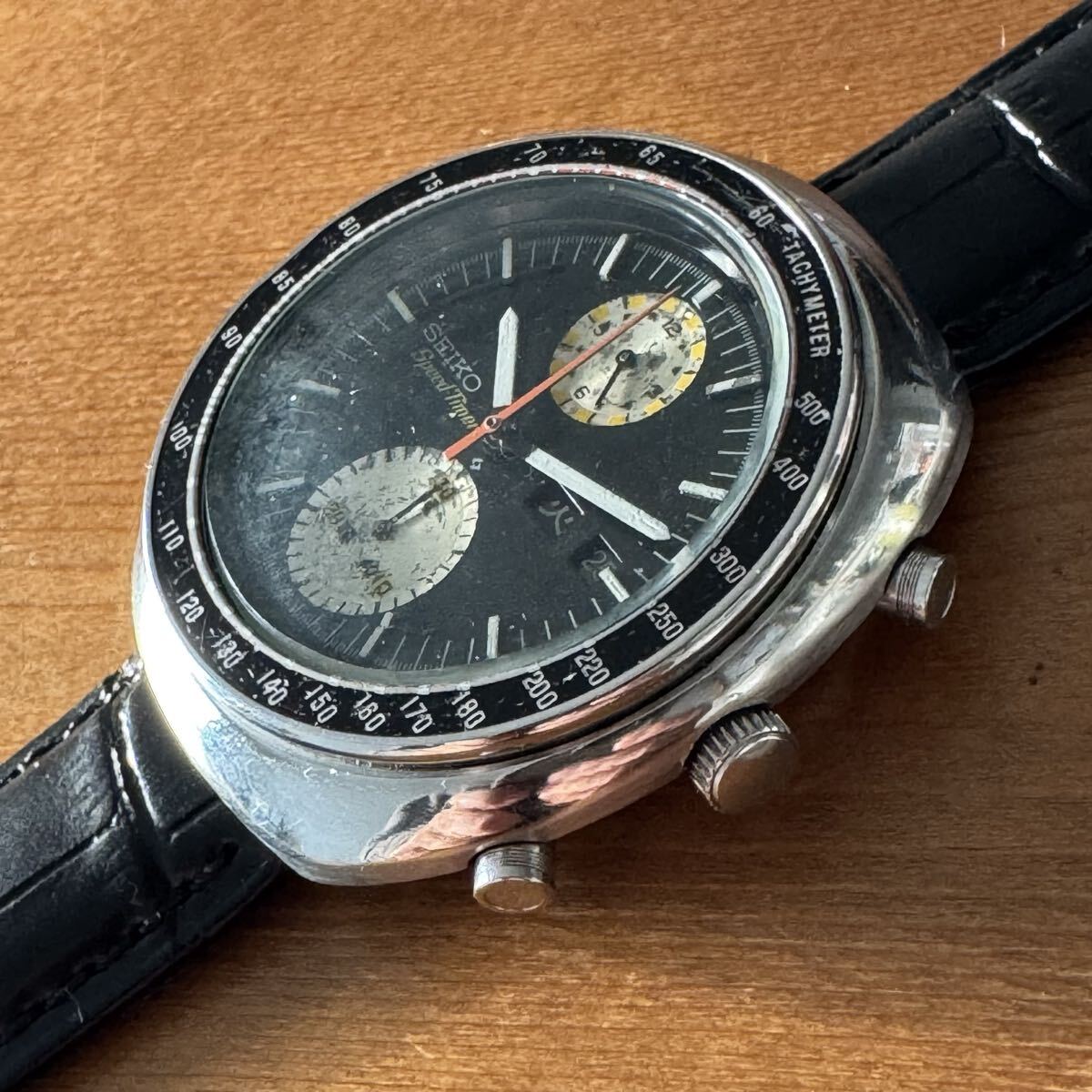 【稼動品/1976年8月】SEIKO セイコー Speed Timer スピードタイマー ビッグダブル UFO クロノグラフ 6138-0011 自動巻き 5 スポーツ SPORTS_画像8
