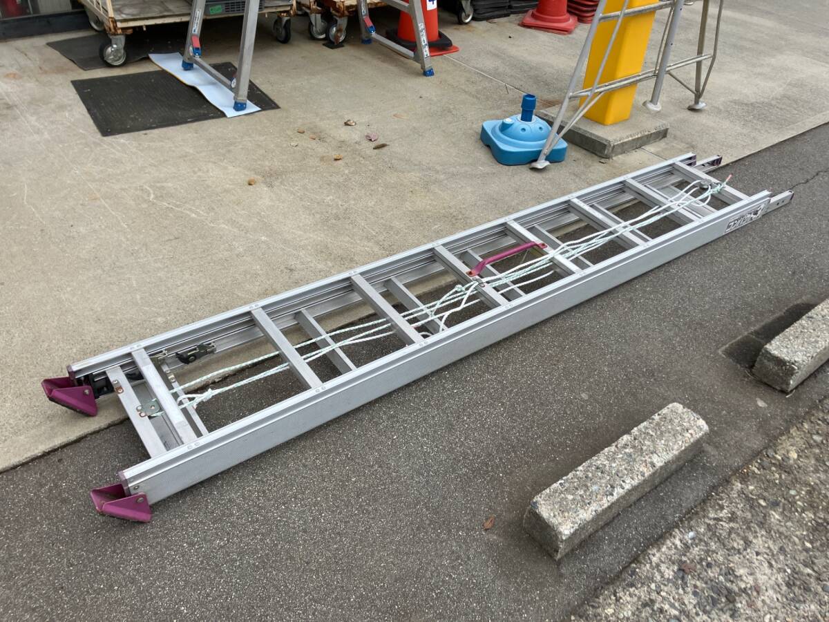 送料含む！【中古品】◇ピカコーポレイション(Pica) サヤ管式3連はしご LNT-70A コンパクト3　紐新品◇アクトツール富山店◇外_画像1