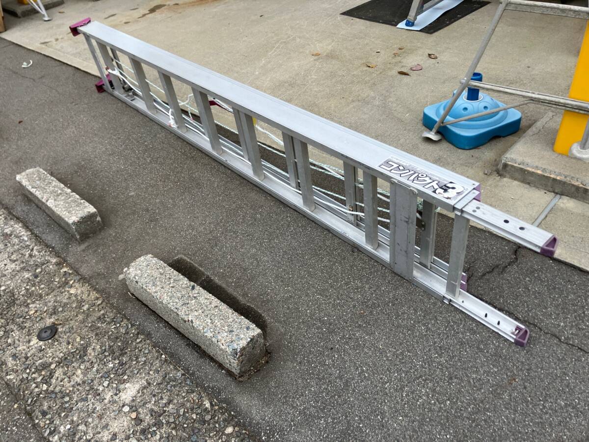 送料含む！【中古品】◇ピカコーポレイション(Pica) サヤ管式3連はしご LNT-70A コンパクト3　紐新品◇アクトツール富山店◇外_画像7