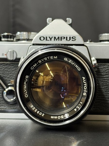 【FT01】OLYMPUS　OM-1　一眼レフ　フィルムカメラ　G.ZUIKO AUTO-S 1:1.4 f＝50㎜　カメラレンズ　ジャンク_画像2