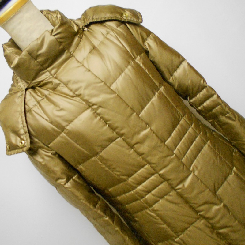 943166 PAUL STUART ポールスチュアート ベージュ系 ダウン ロングコート _画像2