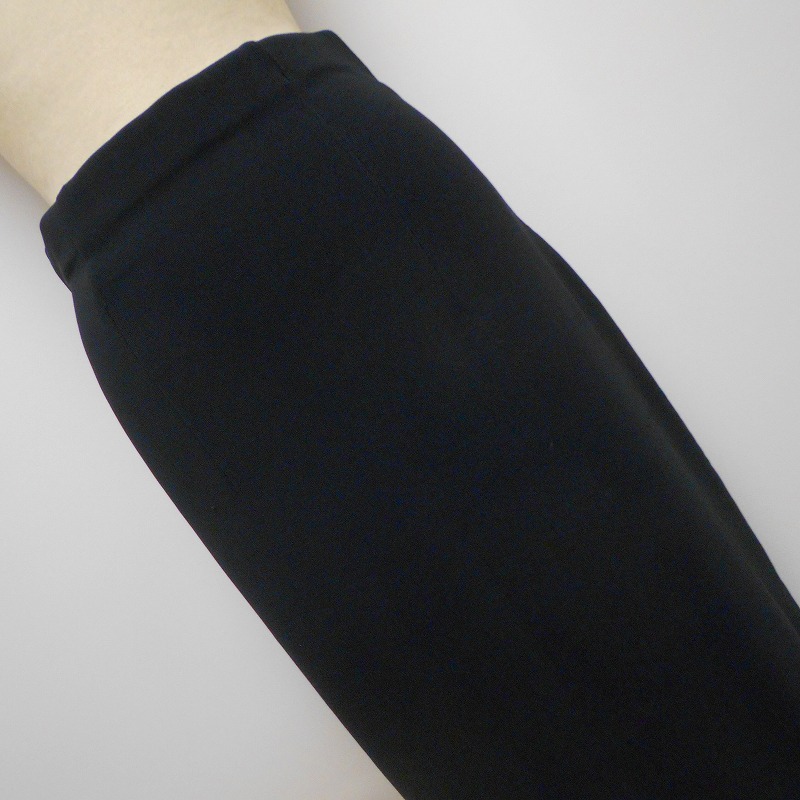 977679 tomomi トモミ 黒 ストレッチ タイト ロングスカート 未使用タグ付_画像2