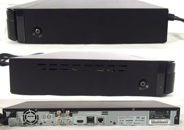 【通電確認済み/良品】TOSHIBA 東芝 REGZA DBR-W1007 Blu-ray ディスクレコーダー ブルーレイ レグザ 16年製 本体のみ/80サイズ_画像5