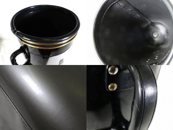 【1円～/非売品/ノベルティ】DUNLOP/ダンロップ キャディバッグ型 開口19cm/縦外寸49cm ダストボックス 玄関インテリア ゴルフ レトロ/120_画像4