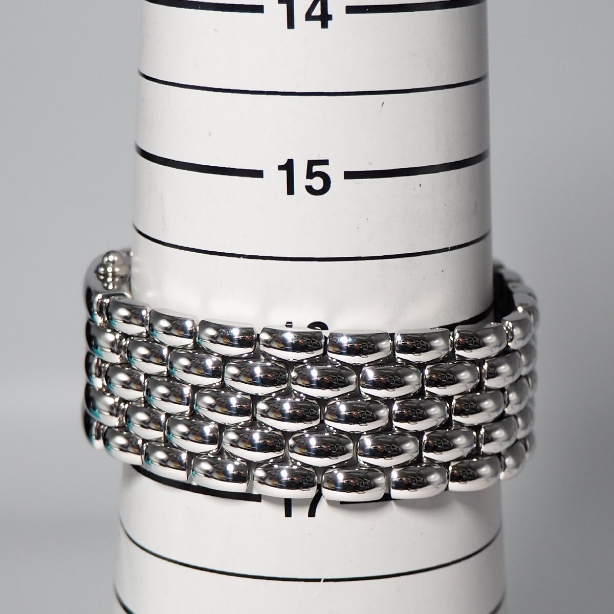 新同品 ショーメ CHAUMET ケイシス スクエア 12Pダイヤ レディース 腕時計 H493 中古_画像10