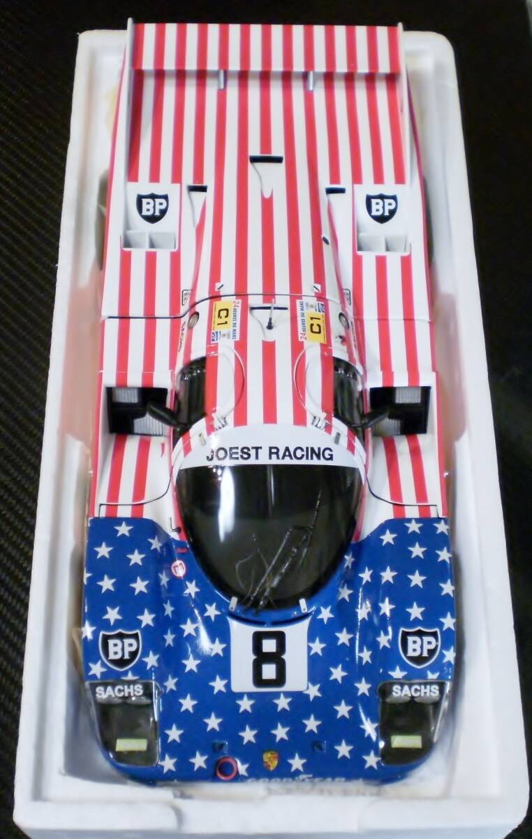 ミニチャンプス　1/18　PORSCHE956 L　No,8　LM24H　1986年　SPIRIT OF AMERICA　_画像7