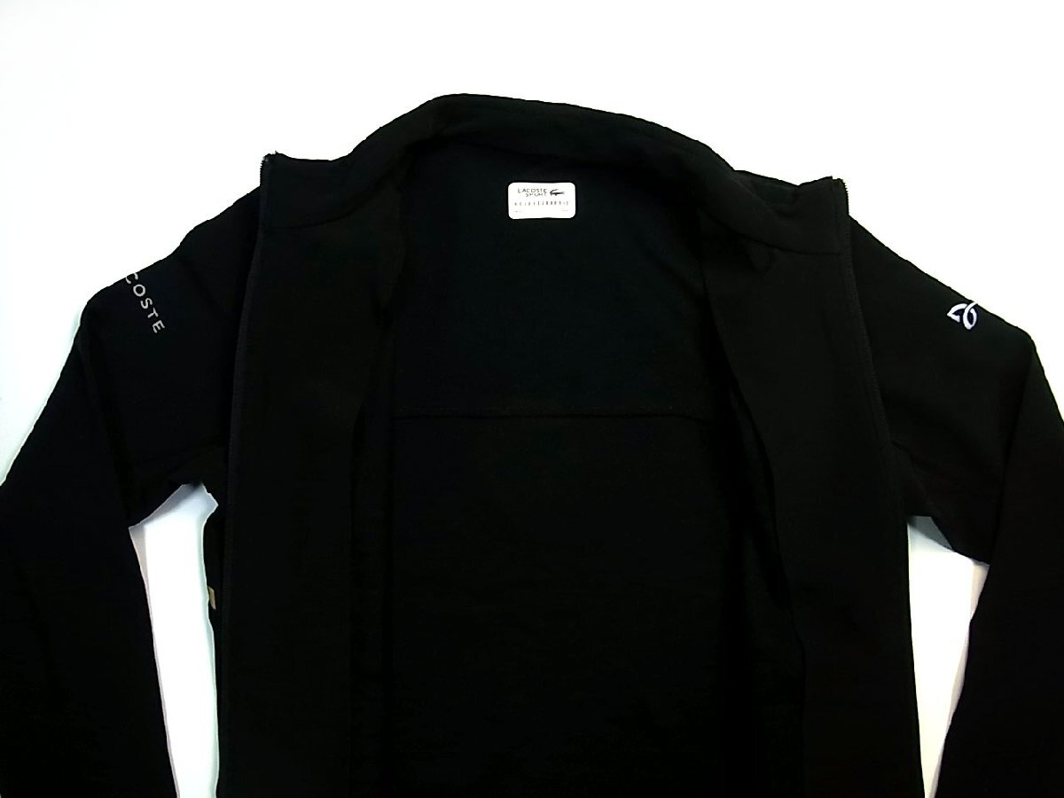 ◆未使用・保管品◆LACOSTE/ラコステ◆NOVAKDJOKOVIC/ノバクジョコビッチ◆フルジップアップジャケット◆黒/ブラック◆テニス◆_画像2