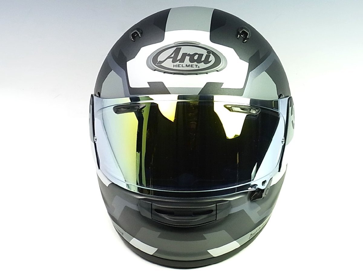 ◆極美品◆Arai/アライ◆アストロ GX・フェイス 2024年製◆グレー/つや消し◆61-62cm◆街乗り/ツーリング/サーキット◆抗菌・消臭・防汚◆_画像3