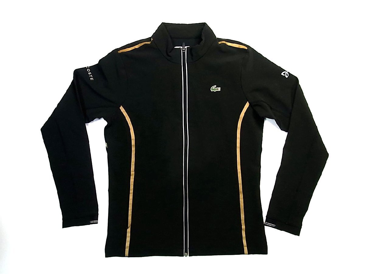 ◆未使用・保管品◆LACOSTE/ラコステ◆NOVAKDJOKOVIC/ノバクジョコビッチ◆フルジップアップジャケット◆黒/ブラック◆テニス◆_画像1