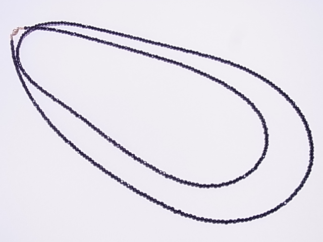 【限界市場】★期間限定★素晴らしい輝き！高品質！天然ブラックスピネル★120cm★ネックレス★送料無料★　_画像2