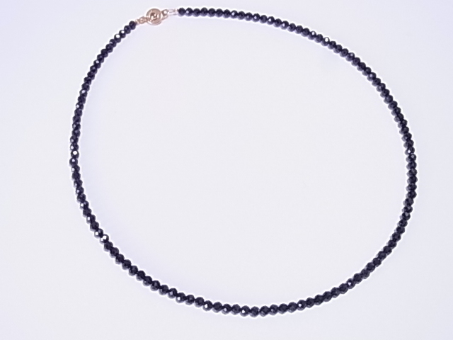 【限界市場】★期間限定★素晴らしい輝き！高品質！天然ブラックスピネル★ネックレス★定形郵便送料無料★　_画像2