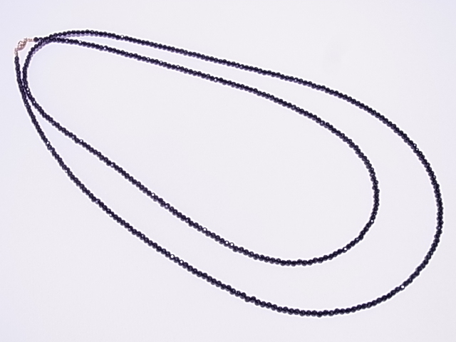 【限界市場】★期間限定★素晴らしい輝き！高品質！天然ブラックスピネル★120cm★ネックレス★送料無料★_画像2