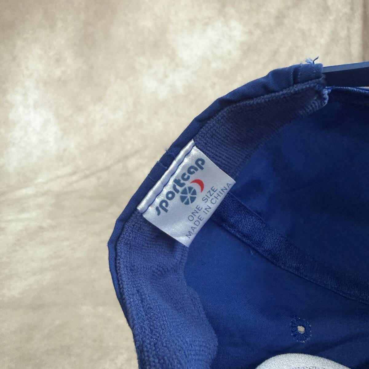 アメリカ古着 ロサンゼルス リール&ロッドクラブ フィッシングキャップ ブルー バックル_画像8