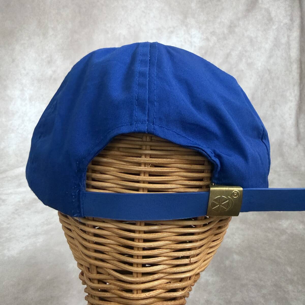 アメリカ古着 ロサンゼルス リール&ロッドクラブ フィッシングキャップ ブルー バックル_画像5