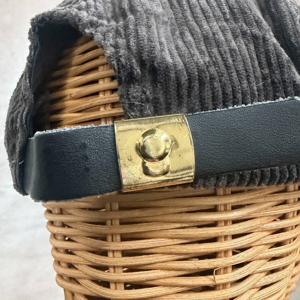 USA古着 USA製コーデュロイキャップ ヴィンテージキャップ ブラウン FREE _画像6