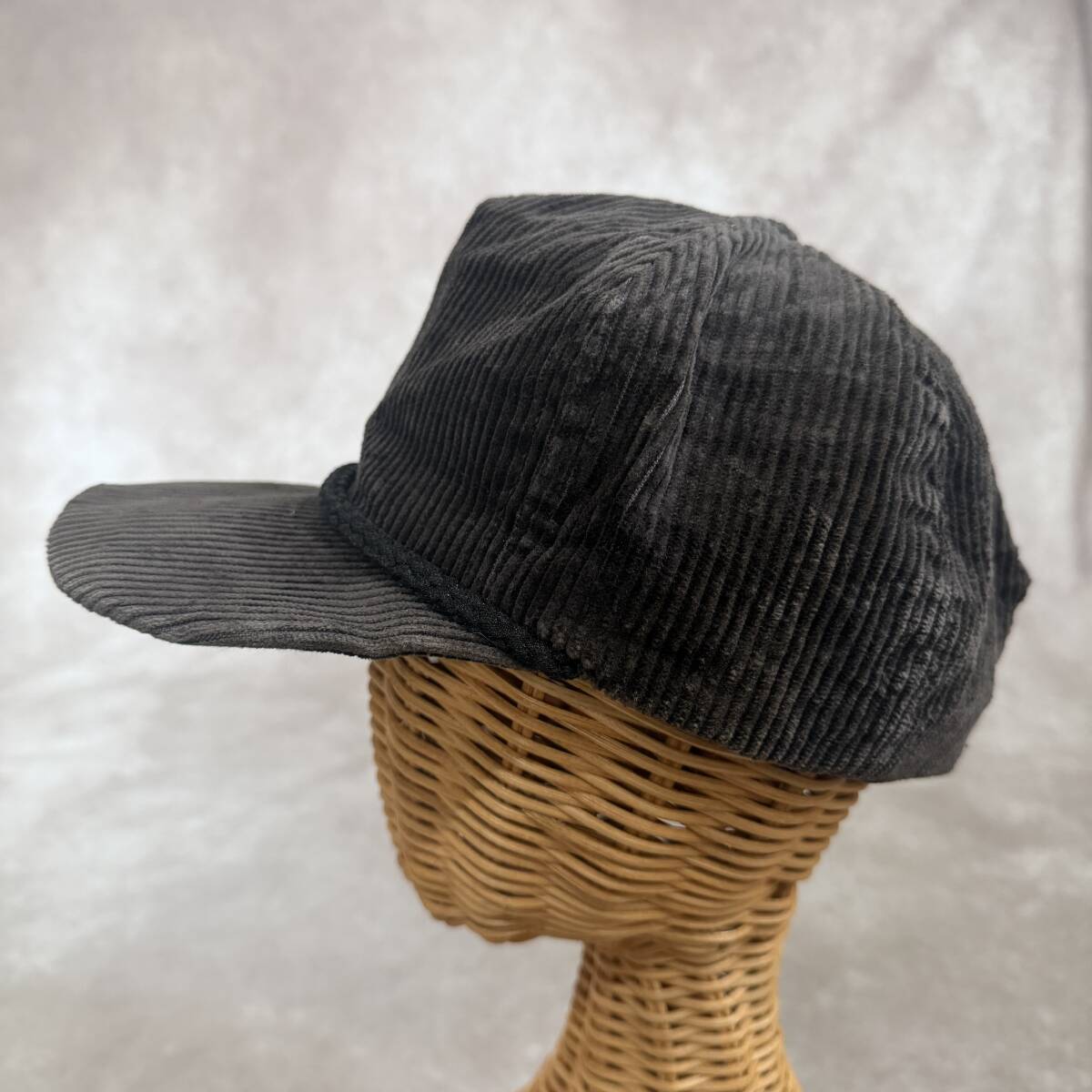 USA古着 USA製コーデュロイキャップ ヴィンテージキャップ ブラウン FREE _画像3