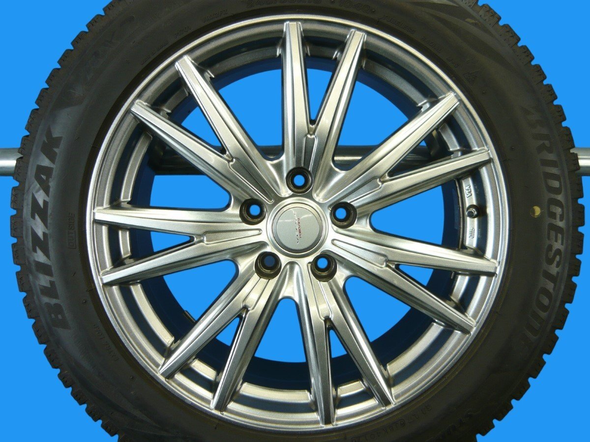 激安！ウェッズ＋8分山ブリヂストン ブリザックVRX2◆18インチ8J＋45 5穴PCD114.3●245/50R18●4本●Y51フーガ●(fW809_画像8