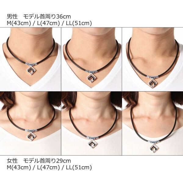 ★コラントッテ TAO ネックレスα ARAN シルバー×ブラック L Colantotte [4523865130812] ★正規品★_画像8