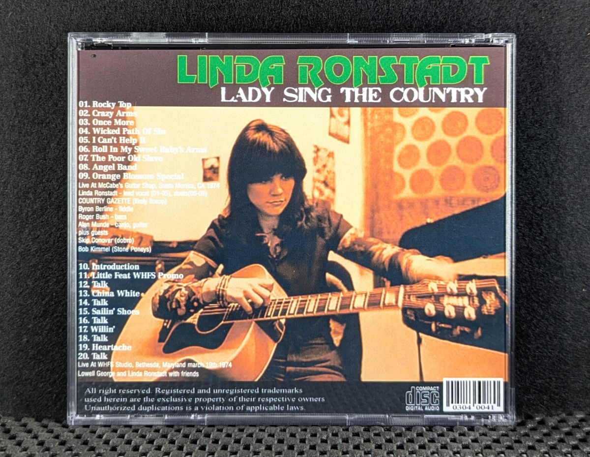 リンダ・ロンシュタット - Lady Sing The Country 1974 - Linda Ronstadt_画像2
