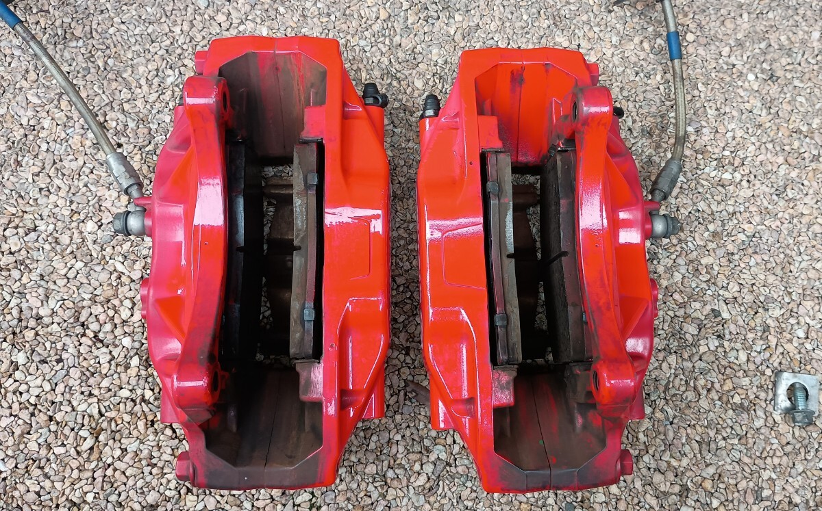 【WRX S4(VAG)で使用】スバル純正ブレンボキャリパー[BRZ(ZC6) GT装備品]+社外ブレンボローター+RSTパッド+ステンメッシュホース+タイバー_画像5