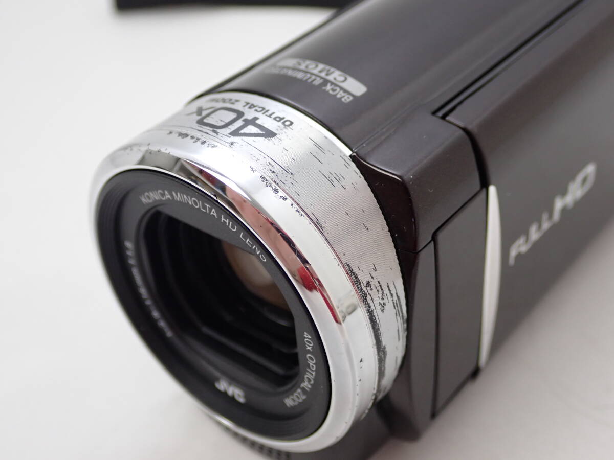 通電確認済 1円～☆JVC KENWOOD ケンウッド Everio エブリオ GZ-E225-T デジタルビデオカメラ/角115-1000_画像8