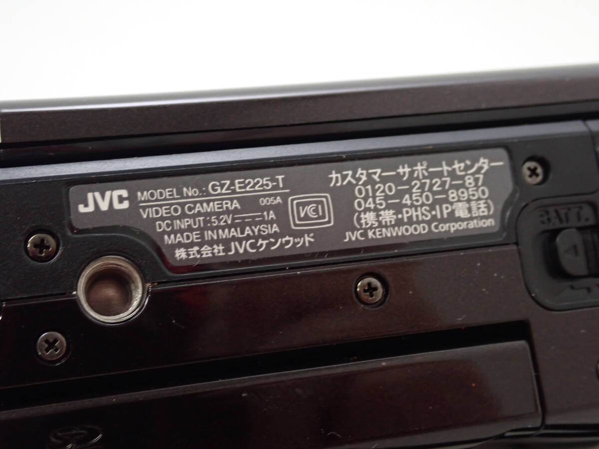 通電確認済 1円～☆JVC KENWOOD ケンウッド Everio エブリオ GZ-E225-T デジタルビデオカメラ/角115-1000_画像7