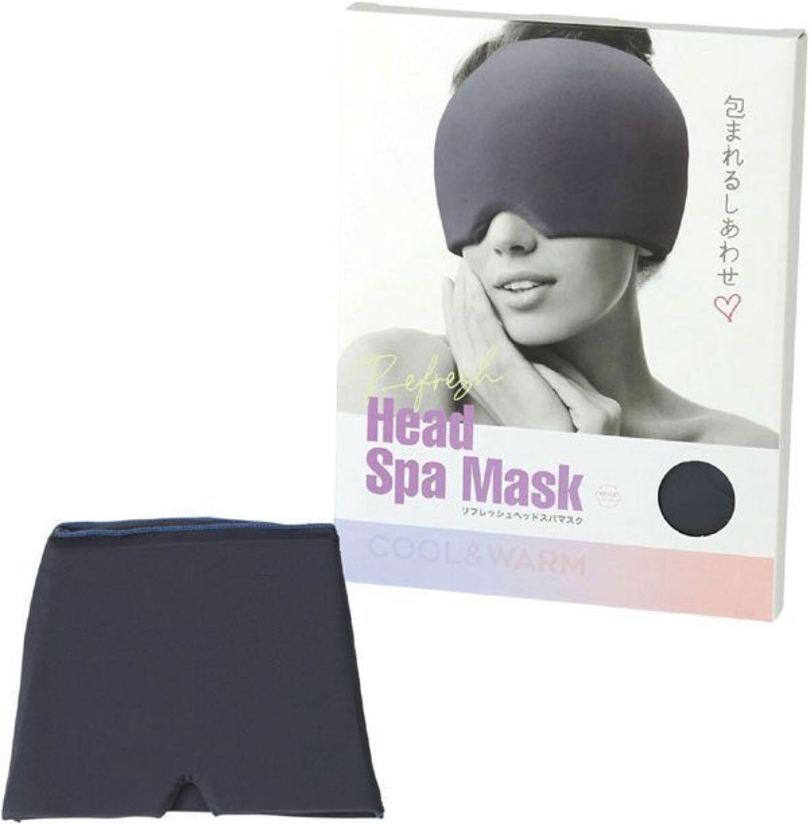 SPICE OF LIFE 繰り返し使える温冷リフレッシュヘッドスパマスク　頭と顔に使える 温冷兼用 高密度ジェル内蔵 頭痛 ヘッドスパマスク_画像1