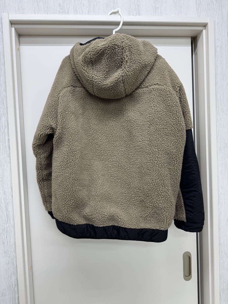 BAY FLOW ボアジャケット サイズ3 サイズL相当 ボアパーカー フリースジャケット ブラック ベージュ_画像7