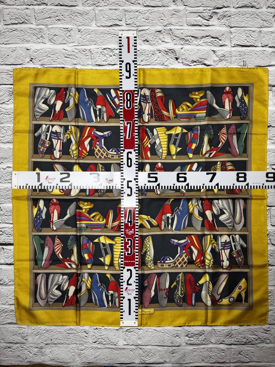 Ferragamo шелк шарф w2925-1111-④-②