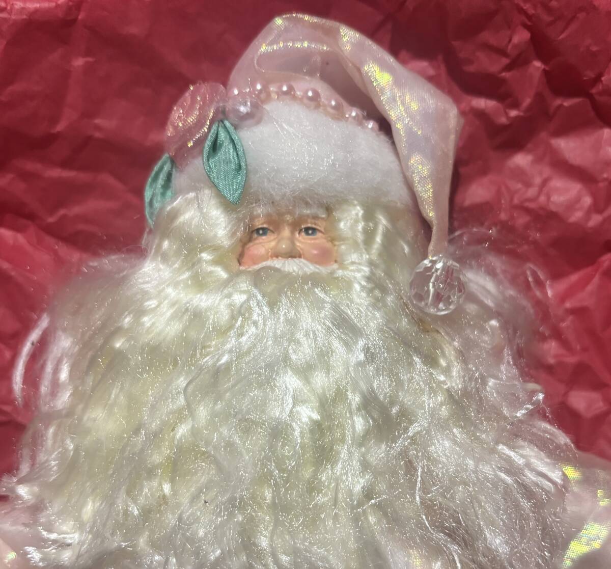 ローズ　クリスマス　リアル　サンタクロース　ピンクS 新品同様に近し_画像2