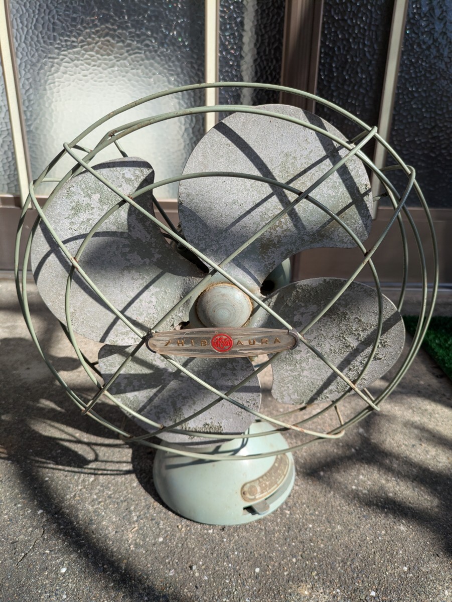  античный [ Shibaura вентилятор ] Showa Retro 