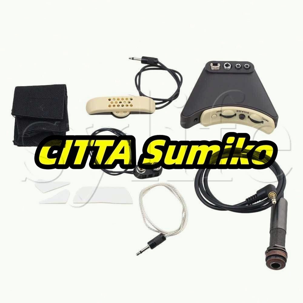  Mike звук отверстие эквалайзер piezo pick up акустический вилка гитара для 