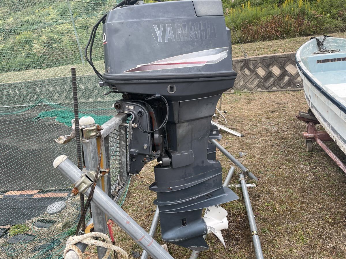 ★ YAMAHA 90馬力船外機　単体　ULトランサム　ジャンクベース　部品取り_画像1