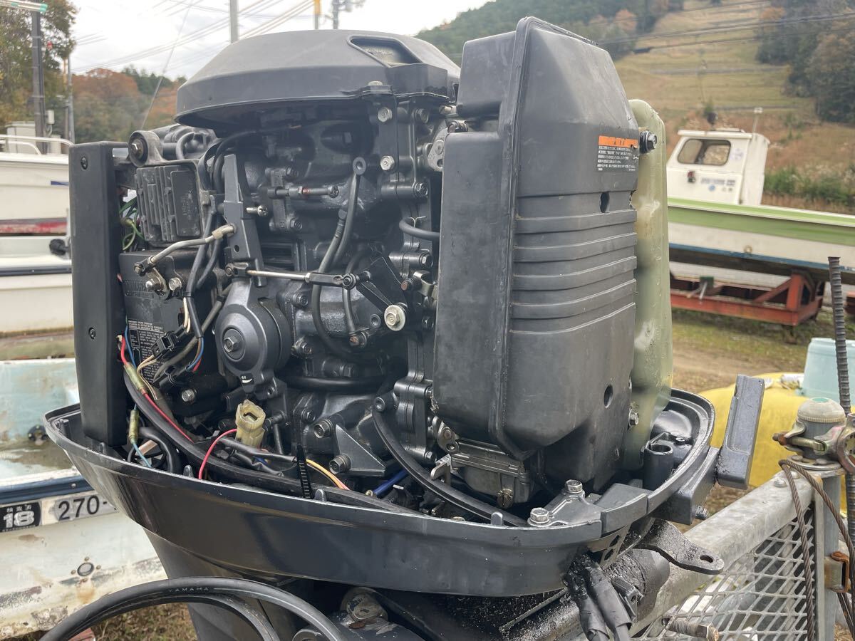 ★ YAMAHA 90馬力船外機　単体　ULトランサム　ジャンクベース　部品取り_画像7