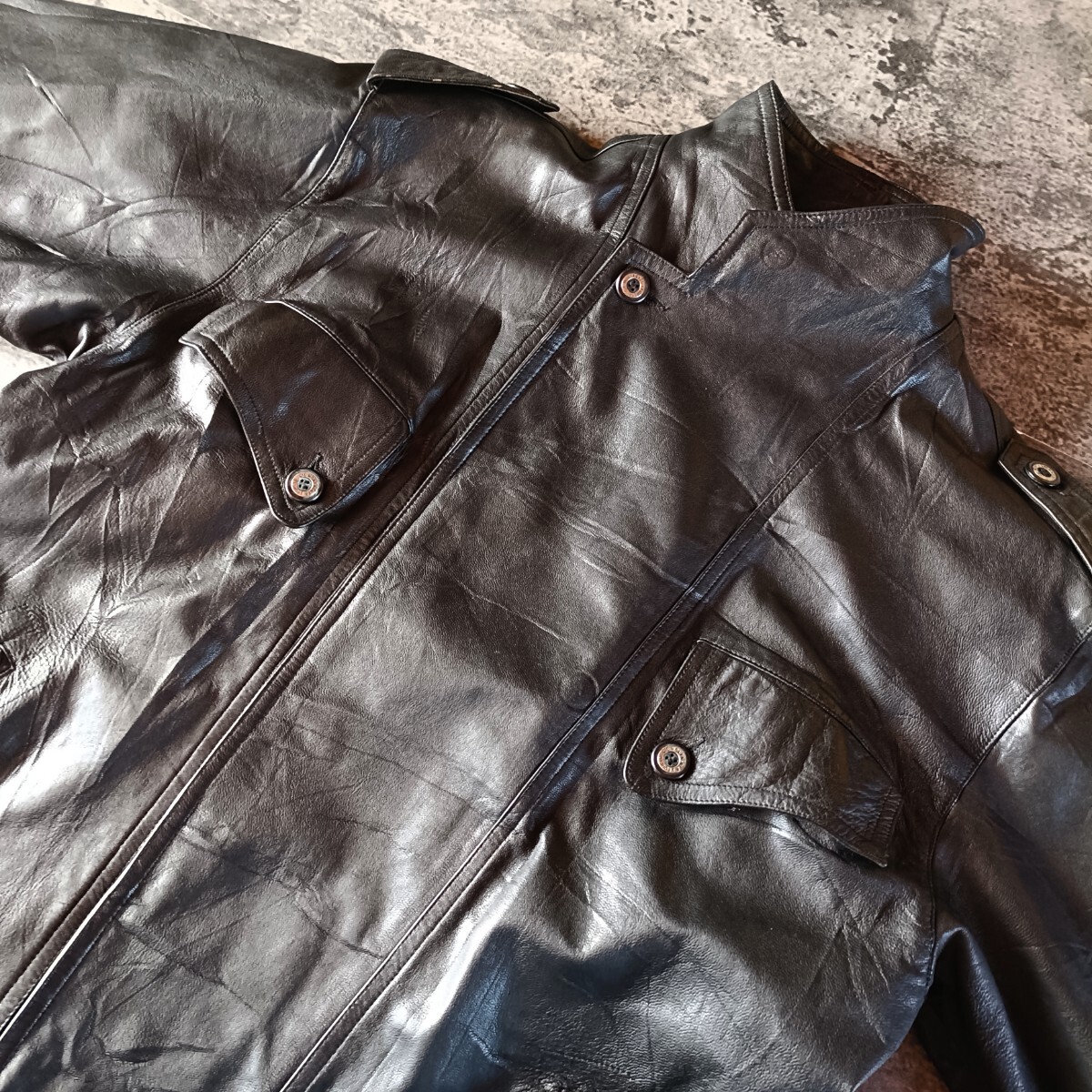 80s 90s フランス製 MARITHE FRANCOIS FIRBAUD マリテフランソワジルボー レザージャケット アーカイブ archive_画像4