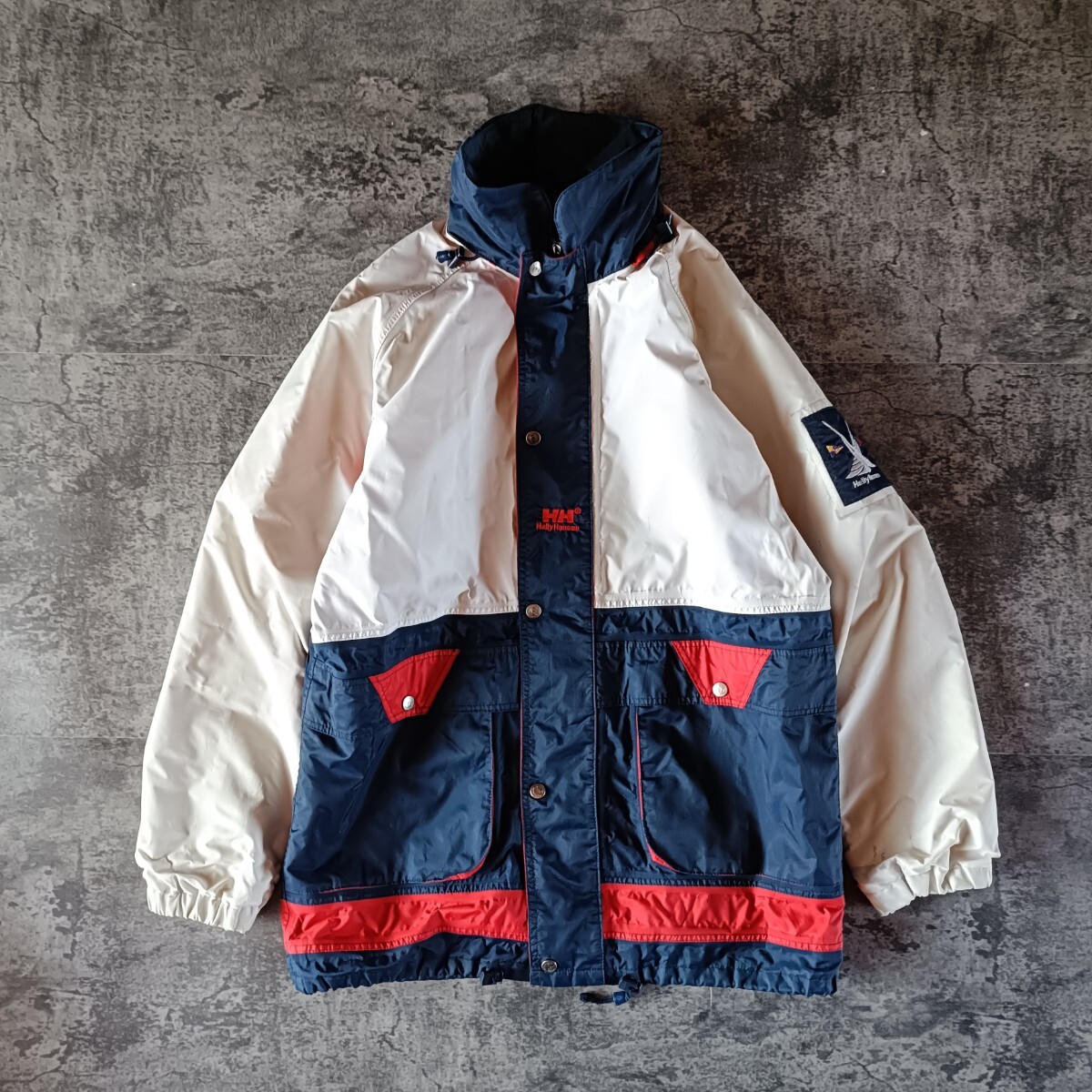 古着 80s 90s ノルウェー製 Helly Hansen ヘリーハンセン ラグランジャケット_画像1