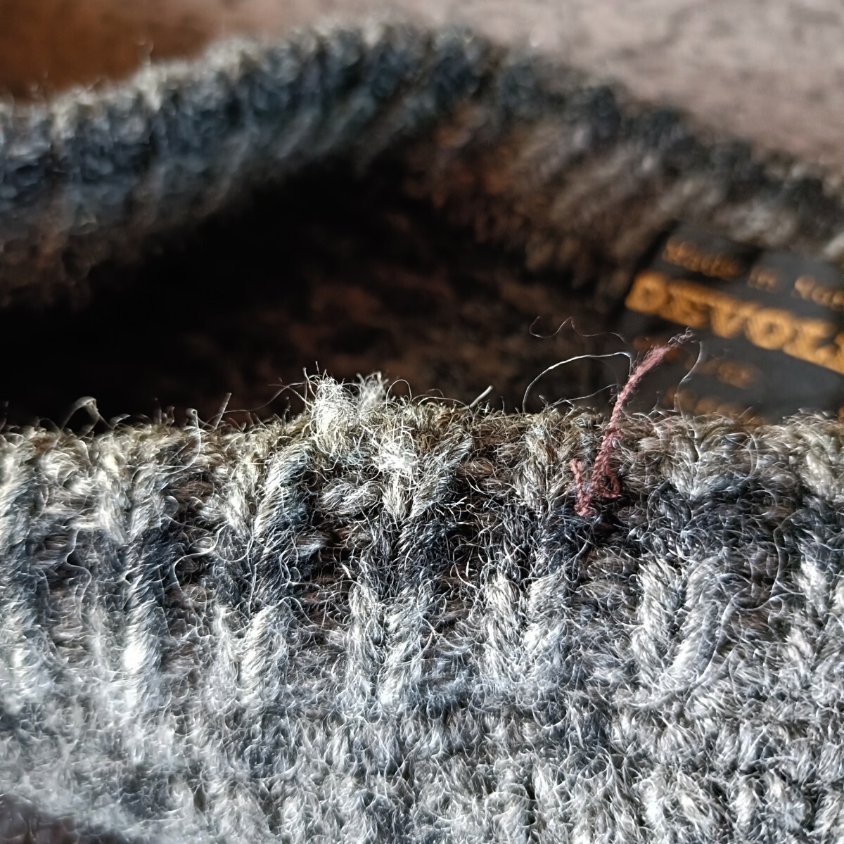 古着 70s 80s ノルウェー製 DEVOLD 総柄 ボートネック ノルディックニット_画像4