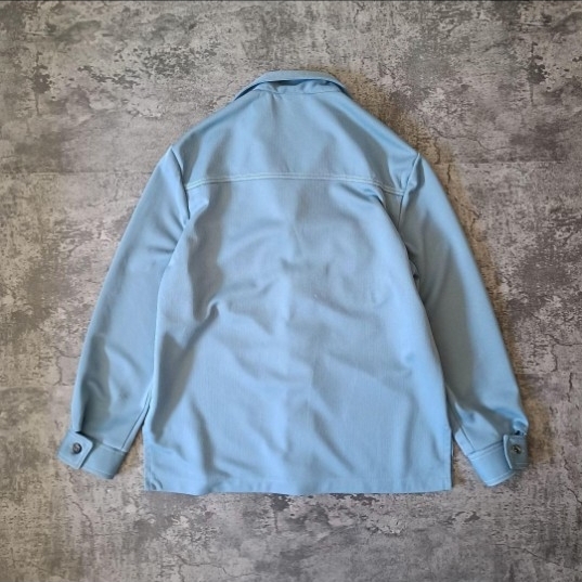 70s USA製 アメリカ製 HAGGAR 開襟シャツジャケット オープンカラー_画像2