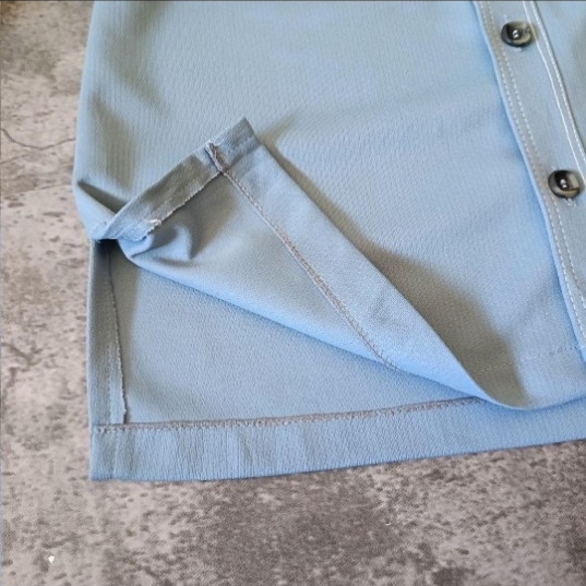 70s USA製 アメリカ製 HAGGAR 開襟シャツジャケット オープンカラー_画像4