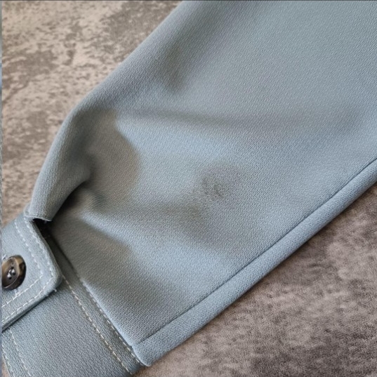 70s USA製 アメリカ製 HAGGAR 開襟シャツジャケット オープンカラー_画像6