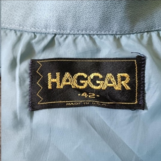70s USA製 アメリカ製 HAGGAR 開襟シャツジャケット オープンカラー_画像7