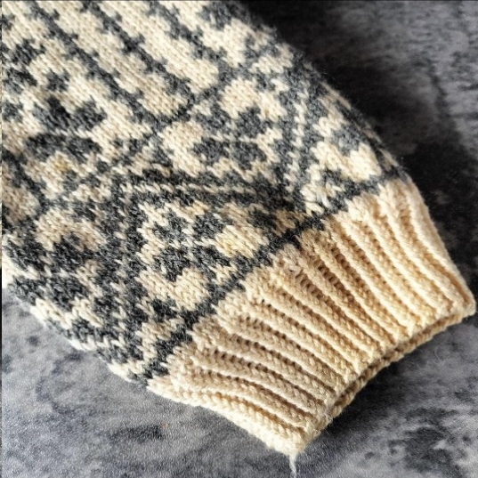 古着 70s 80s ユーロ古着 ノルディック柄 スクエアネック カーディガン ヴィンテージ_画像7