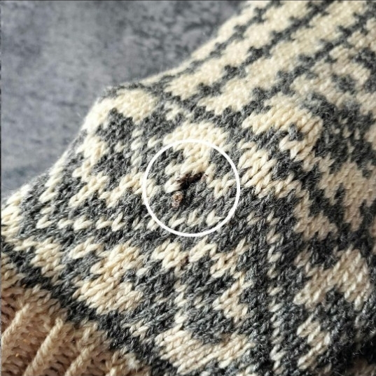 古着 70s 80s ユーロ古着 ノルディック柄 スクエアネック カーディガン ヴィンテージ_画像8